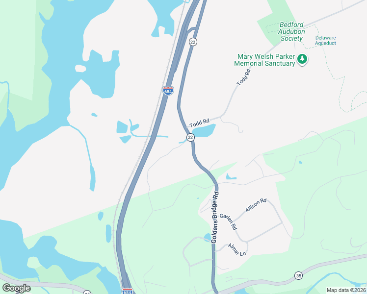map of restaurants, bars, coffee shops, grocery stores, and more near 4 Duffys Bridge Road in Katonah