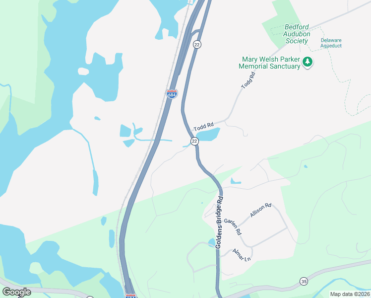 map of restaurants, bars, coffee shops, grocery stores, and more near 4 Duffys Bridge Road in Katonah