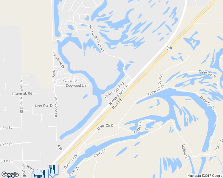 map of restaurants, bars, coffee shops, grocery stores, and more near 178 Harbor Landing in Braidwood