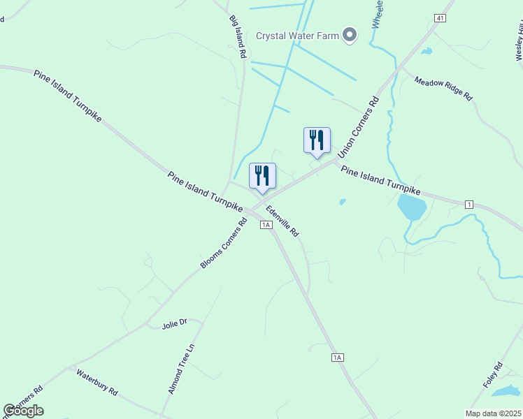 map of restaurants, bars, coffee shops, grocery stores, and more near 26 Edenville Road in Warwick