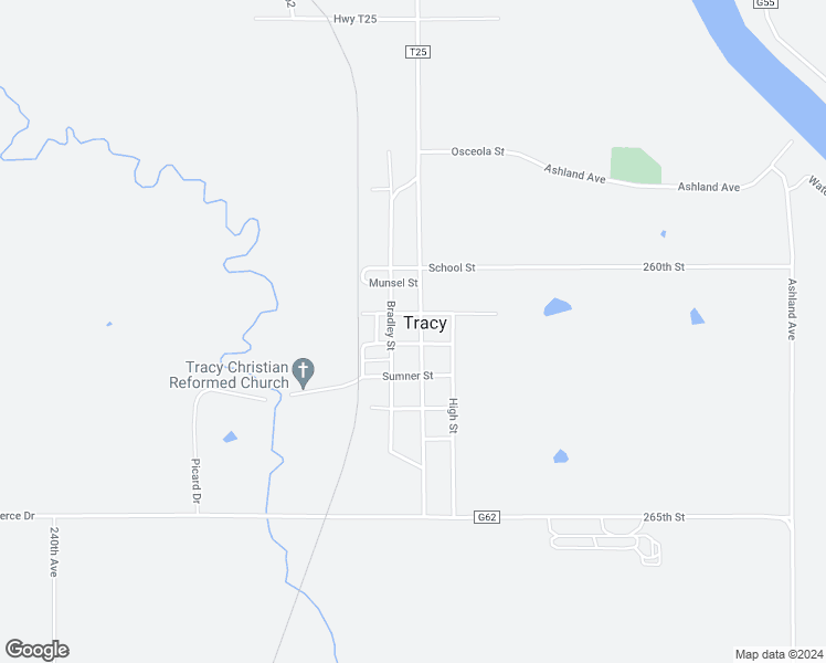 map of restaurants, bars, coffee shops, grocery stores, and more near 407 Parker Street in Tracy