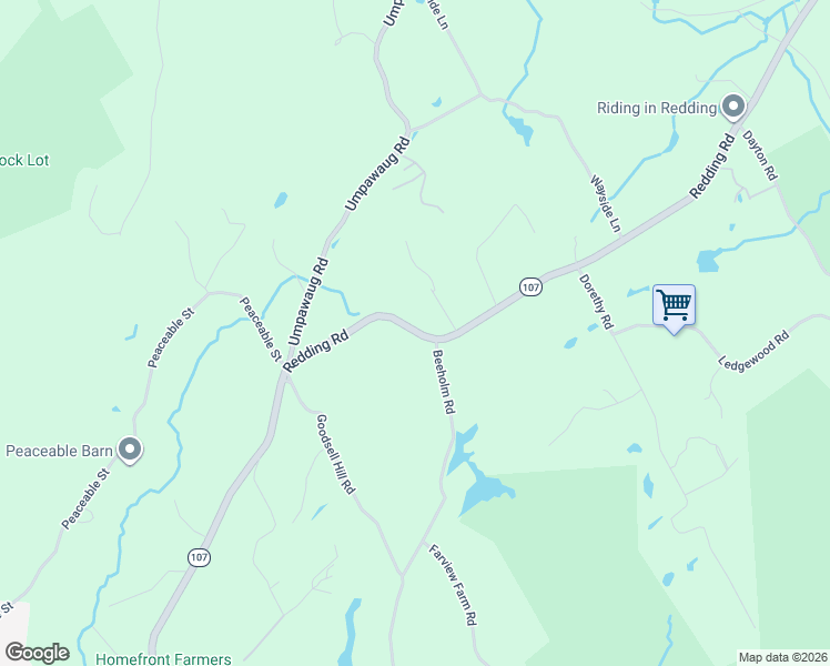 map of restaurants, bars, coffee shops, grocery stores, and more near 222 Redding Road in Redding