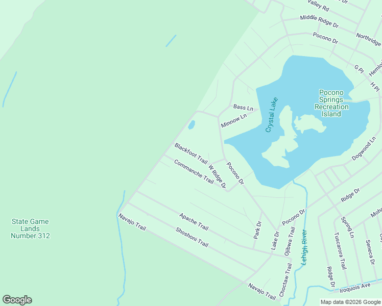 map of restaurants, bars, coffee shops, grocery stores, and more near Blackfoot Trail in Wayne County