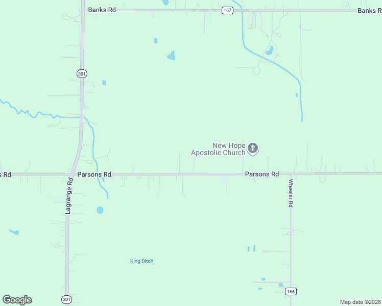 map of restaurants, bars, coffee shops, grocery stores, and more near 40450 Parsons Road in LaGrange