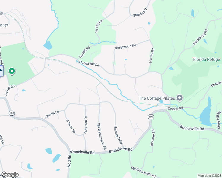 map of restaurants, bars, coffee shops, grocery stores, and more near 72 Florida Hill Road in Ridgefield