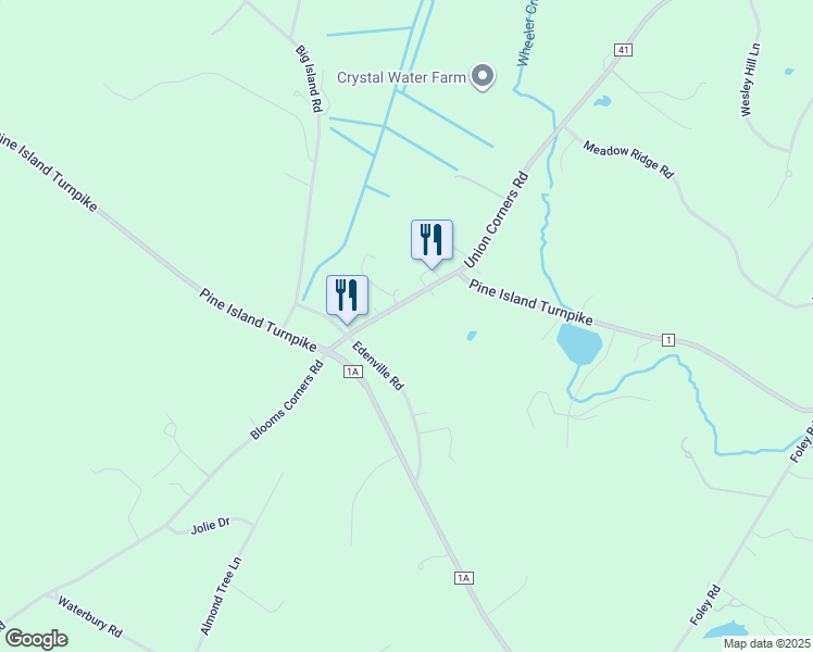 map of restaurants, bars, coffee shops, grocery stores, and more near 249 Pine Island Turnpike in Warwick