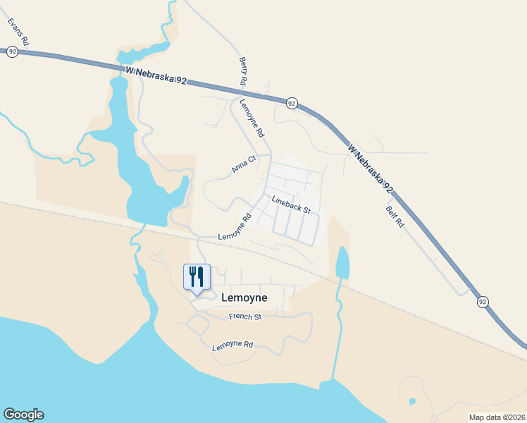 map of restaurants, bars, coffee shops, grocery stores, and more near Sandburr Street in Lemoyne