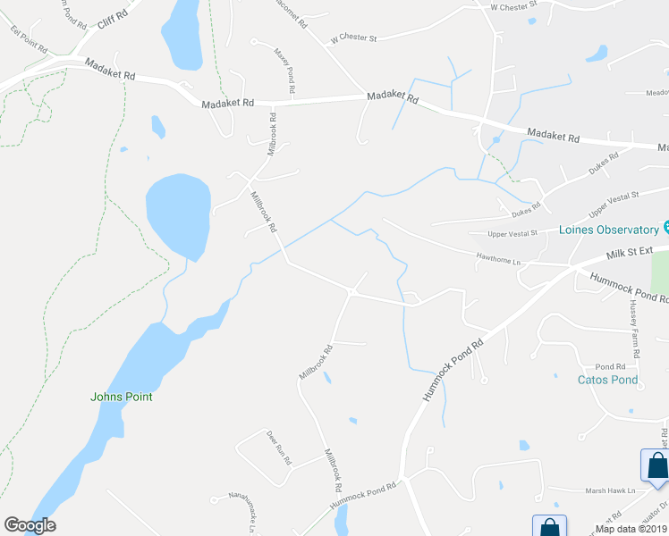 map of restaurants, bars, coffee shops, grocery stores, and more near 61 Millbrook Road in Nantucket