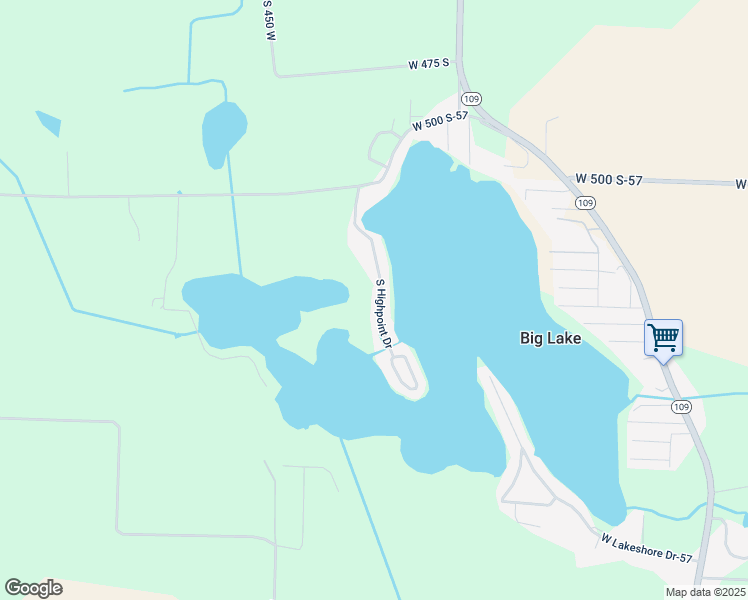 map of restaurants, bars, coffee shops, grocery stores, and more near 5226 South Highpoint Drive in Albion