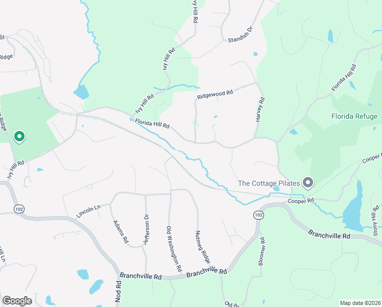 map of restaurants, bars, coffee shops, grocery stores, and more near 72 Florida Hill Road in Ridgefield