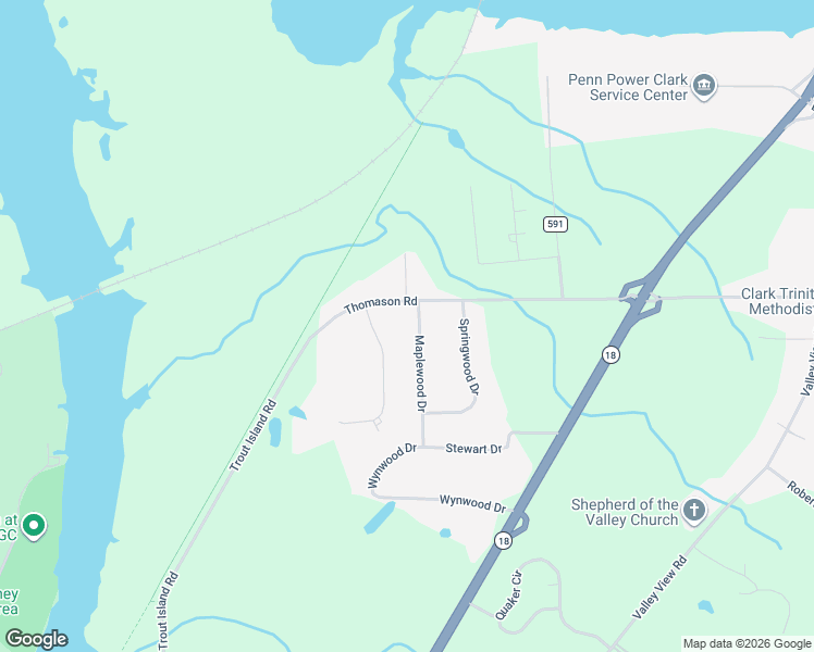 map of restaurants, bars, coffee shops, grocery stores, and more near 3135 Maplewood Drive in Sharpsville