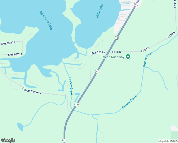 map of restaurants, bars, coffee shops, grocery stores, and more near 45 EMS B21 Lane in Pierceton