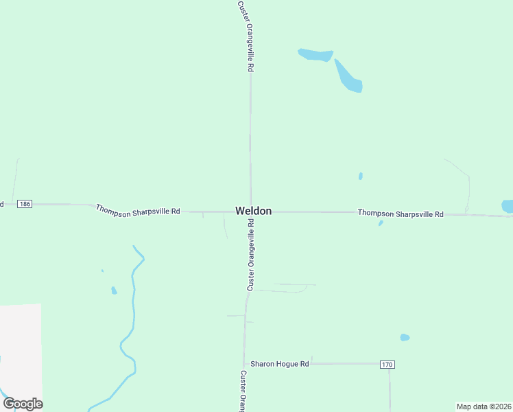 map of restaurants, bars, coffee shops, grocery stores, and more near 2188 Custer Orangeville Road in Masury