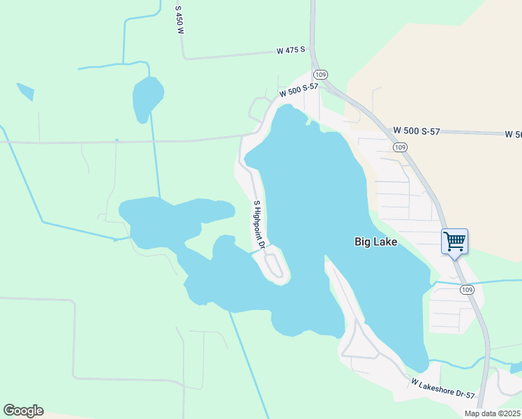 map of restaurants, bars, coffee shops, grocery stores, and more near 5226 South Highpoint Drive in Albion