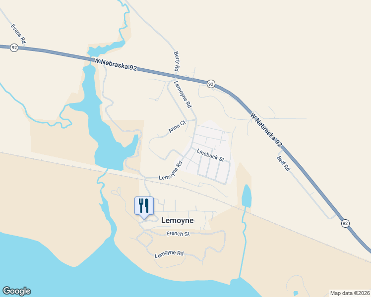 map of restaurants, bars, coffee shops, grocery stores, and more near Sandburr Street in Lemoyne