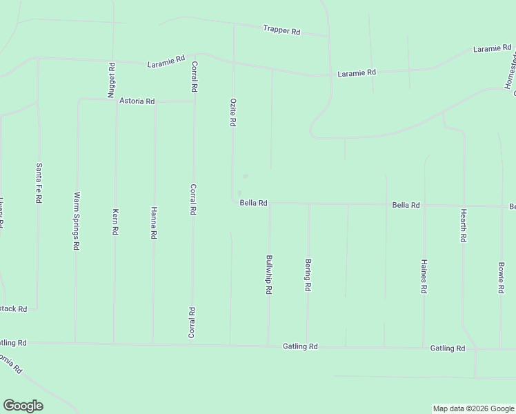 map of restaurants, bars, coffee shops, grocery stores, and more near 100 Bella Road in Alturas