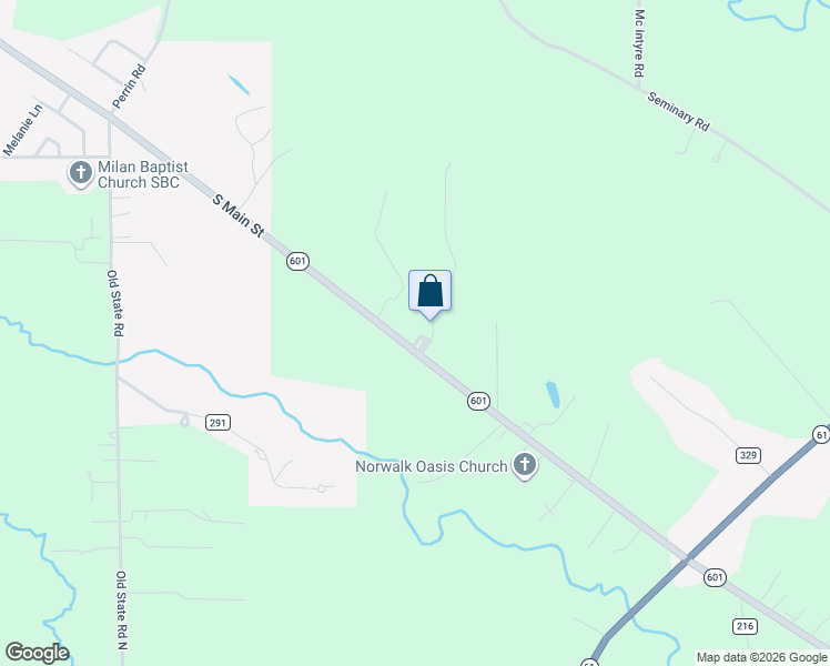 map of restaurants, bars, coffee shops, grocery stores, and more near 5060 Ohio 601 in Norwalk