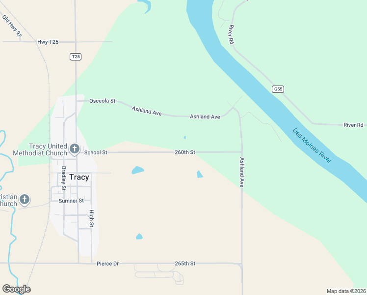 map of restaurants, bars, coffee shops, grocery stores, and more near 1027-1049 260th Street in Tracy