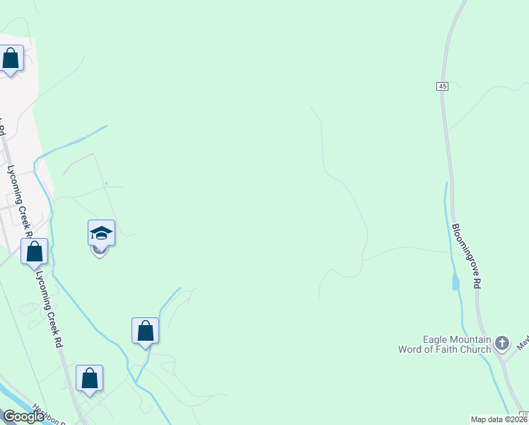 map of restaurants, bars, coffee shops, grocery stores, and more near 495 Becker Hill Road in Williamsport