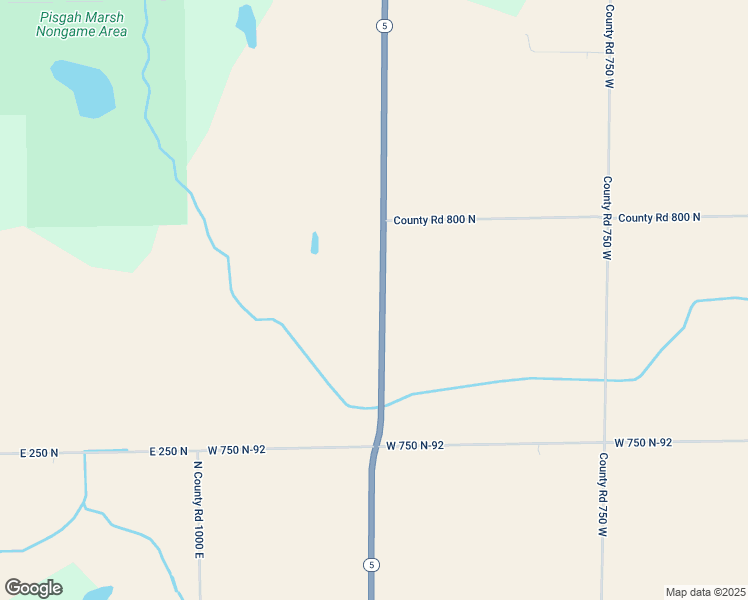 map of restaurants, bars, coffee shops, grocery stores, and more near 7791 Indiana 5 in Pierceton