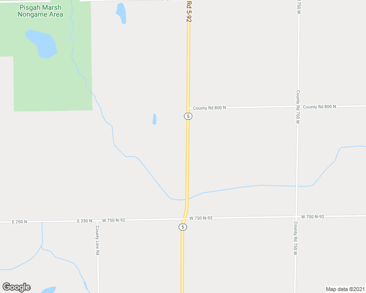 map of restaurants, bars, coffee shops, grocery stores, and more near 7791 Indiana 5 in Pierceton