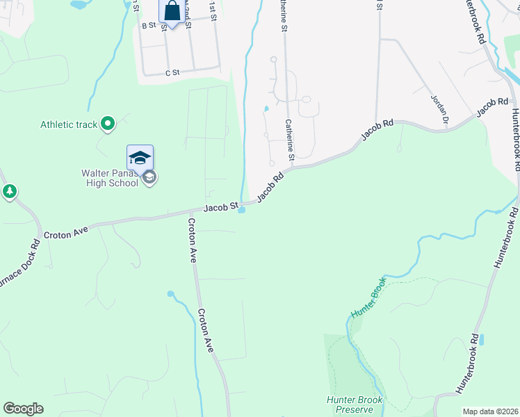 map of restaurants, bars, coffee shops, grocery stores, and more near 1835 Jacob Road in Cortlandt