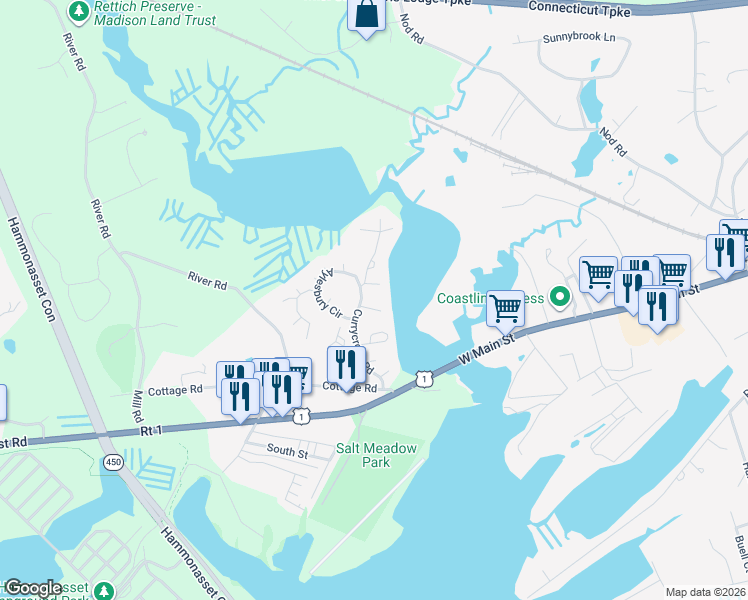 map of restaurants, bars, coffee shops, grocery stores, and more near 3 Canborne Way in Madison