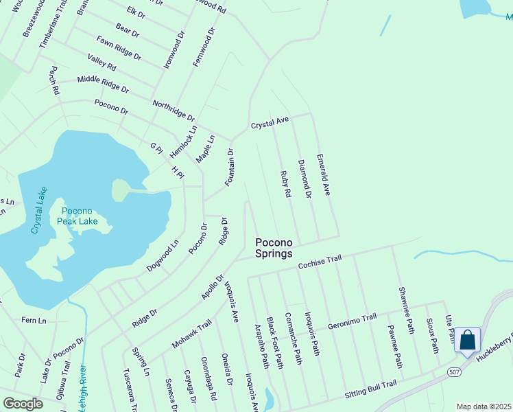 map of restaurants, bars, coffee shops, grocery stores, and more near 29 Galaxie Place in Gouldsboro