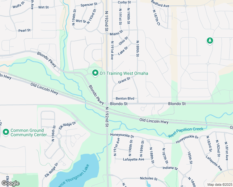 map of restaurants, bars, coffee shops, grocery stores, and more near 19043 Morrissey Circle in Omaha