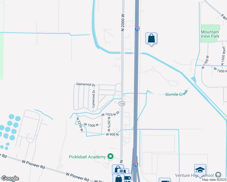map of restaurants, bars, coffee shops, grocery stores, and more near 1111 North 2000 West in Farr West