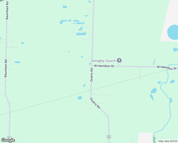 map of restaurants, bars, coffee shops, grocery stores, and more near 14072 Quarry Road in Oberlin