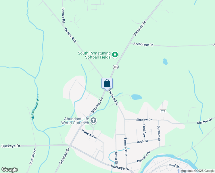 map of restaurants, bars, coffee shops, grocery stores, and more near 3300 Tamarack Drive in Sharpsville