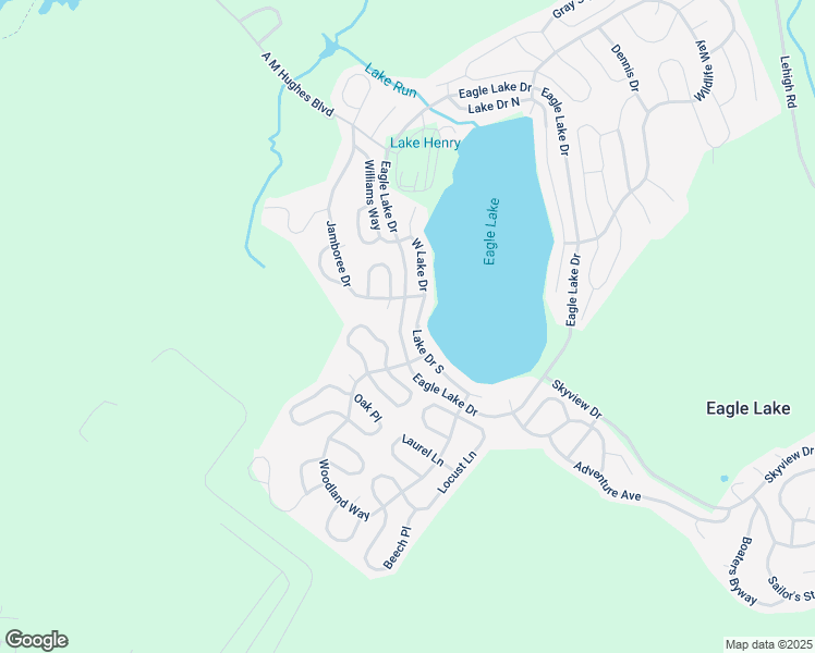 map of restaurants, bars, coffee shops, grocery stores, and more near Eagle Lake Drive in Gouldsboro