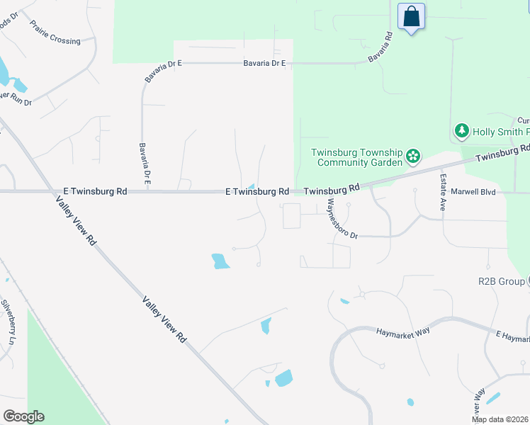 map of restaurants, bars, coffee shops, grocery stores, and more near 7741 Willow Lane in Macedonia