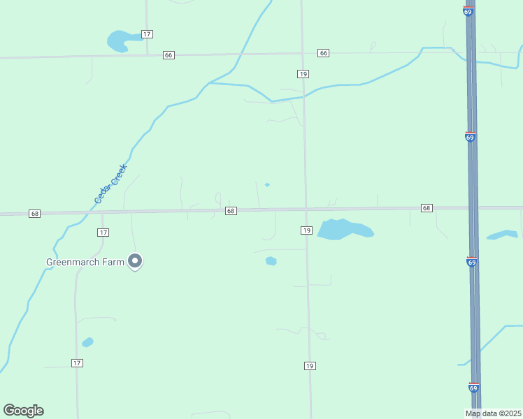 map of restaurants, bars, coffee shops, grocery stores, and more near 1957 County Road 68 in Auburn