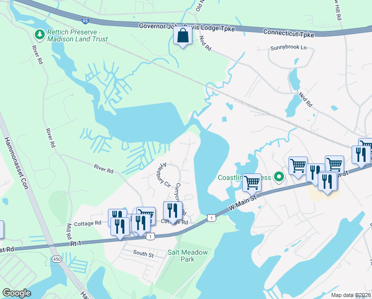 map of restaurants, bars, coffee shops, grocery stores, and more near 34 Canborne Way in Madison