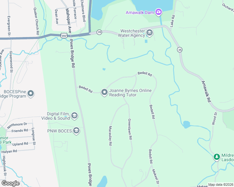 map of restaurants, bars, coffee shops, grocery stores, and more near 31 Greenlawn Road in Katonah