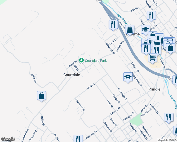 map of restaurants, bars, coffee shops, grocery stores, and more near 190 Bryden Court in Kingston
