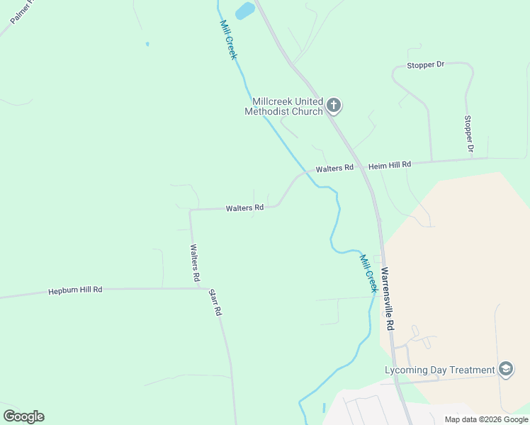 map of restaurants, bars, coffee shops, grocery stores, and more near 1938 Walters Road in Montoursville