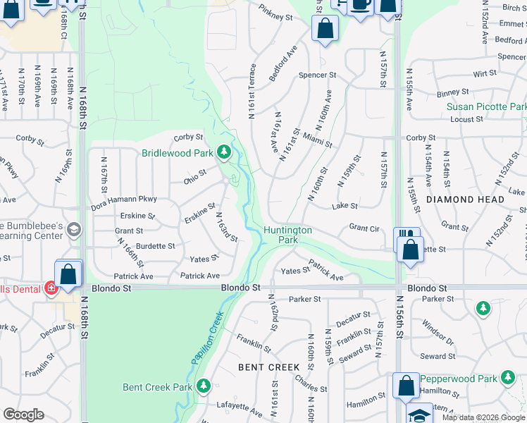 map of restaurants, bars, coffee shops, grocery stores, and more near 2502 North 161st Street in Omaha