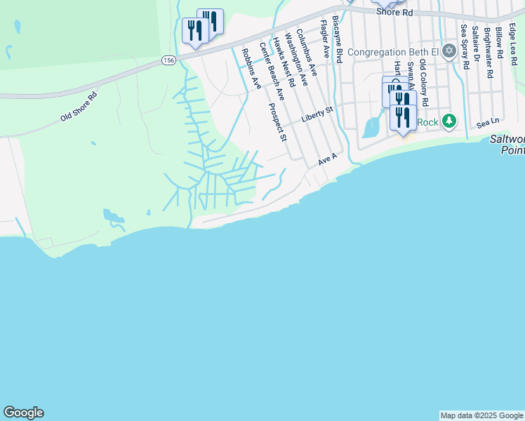 map of restaurants, bars, coffee shops, grocery stores, and more near 43 West End Drive in Old Lyme