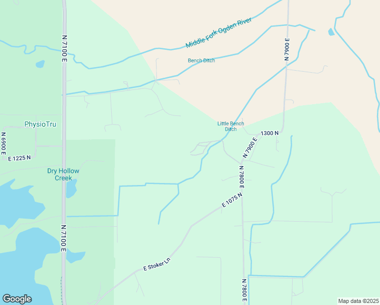 map of restaurants, bars, coffee shops, grocery stores, and more near 7379 East Sky Ranch Road in Huntsville