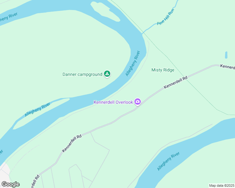 map of restaurants, bars, coffee shops, grocery stores, and more near 791 North Tunnel Road in Kennerdell