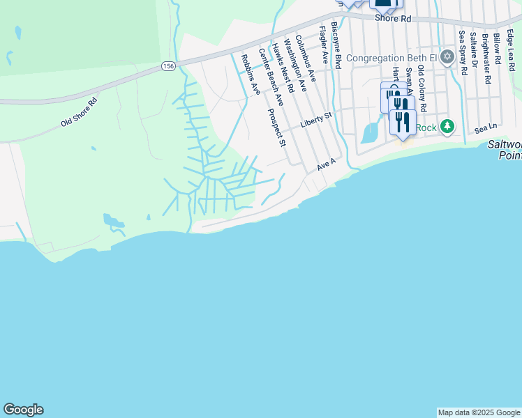 map of restaurants, bars, coffee shops, grocery stores, and more near 43 West End Drive in Old Lyme