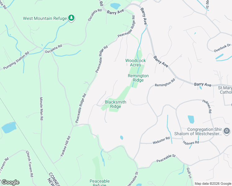 map of restaurants, bars, coffee shops, grocery stores, and more near 56 Blacksmith Ridge in Ridgefield
