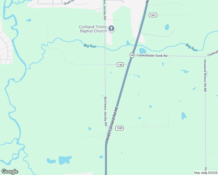 map of restaurants, bars, coffee shops, grocery stores, and more near 2356 Mc Cleary Jacoby Road in Cortland