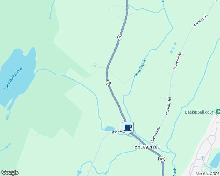 map of restaurants, bars, coffee shops, grocery stores, and more near 1243 New Jersey 23 in Sussex