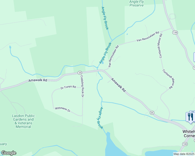 map of restaurants, bars, coffee shops, grocery stores, and more near 2656 Route 35 in Katonah