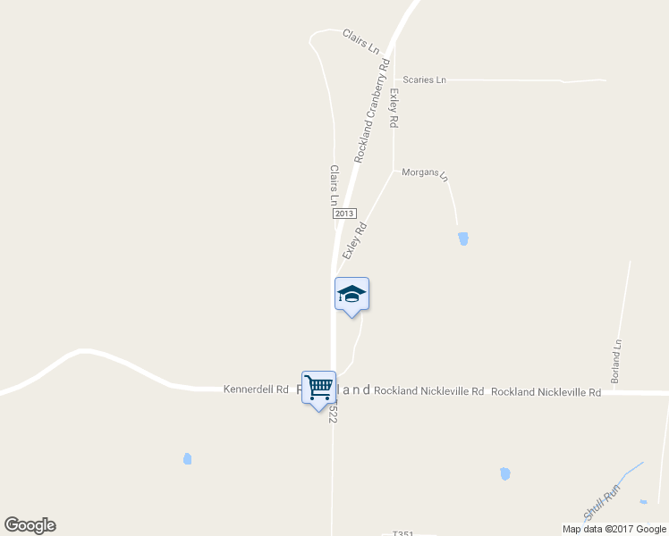 map of restaurants, bars, coffee shops, grocery stores, and more near 164 Rockland Cranberry Road in Kennerdell