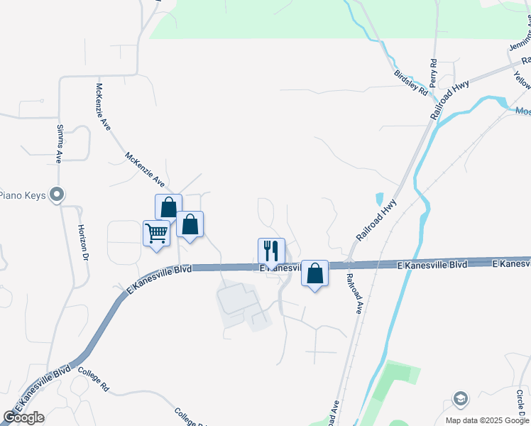 map of restaurants, bars, coffee shops, grocery stores, and more near 2323 Sherwood Drive in Council Bluffs